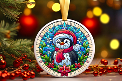 Round Christmass Ornament PNG Product Image 1