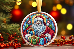 Round Christmass Ornament PNG Product Image 1