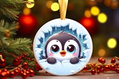 Round Christmas Ornament Sublimation|Clipart Product Image 1