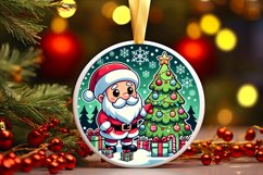 Round Christmas Ornament Sublimation|Clipart Product Image 1