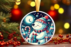 Round Christmas Ornament Sublimation|Clipart Product Image 1