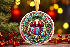 Round Christmass Ornament PNG Product Image 1