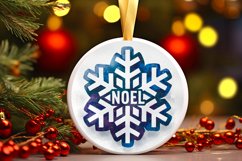 Noel Snowflake Sublimation PNG Product Image 2