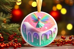 Fairy Round Ornament Sublimation PNG Product Image 1