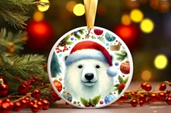 Colorful Watercolor Winter Polar Bear PNG Product Image 2