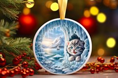 Melting Ice Kitten Painting Sublimation PNG Product Image 1