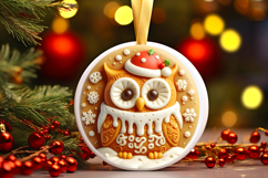 Round Christmass Ornament Sublimation|Clipart Product Image 1
