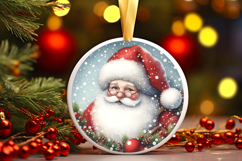 Round Christmass Ornament Sublimation|Clipart Product Image 1