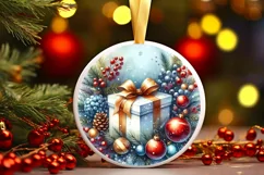 Gift Christmas Ornament Sublimation PNG Product Image 3