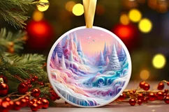 Winter Ornament Sublimation PNG Product Image 3