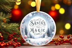 Santa's Magic Winter Scene PNG Product Image 1