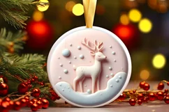 polar bear christmas deer martzipan PNG Product Image 2