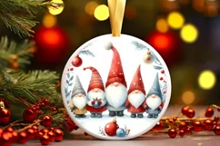 Winter Gnomes Christmas Ornament Product Image 3