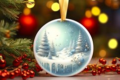 Round Christmas Ornament with Elf PNG Product Image 1