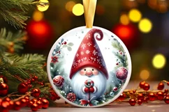 Colorful Christmass Gnome Christmas Ornament Product Image 1