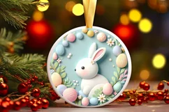 Round Christmas Ornament Sublimation|Clipart Product Image 3