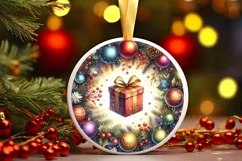 Gift Watercolor Christmas Image Sublimation PNG Product Image 1