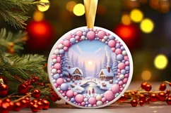 Digital Painting Christmas Candy Scene PNG Product Image 2