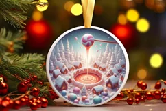 Digital Painting Christmas Candy Scene PNG Product Image 3