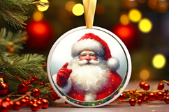 Round Christmass Ornament Sublimation|Clipart Product Image 1