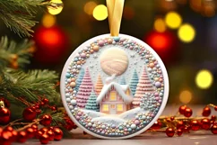 Digital Painting Christmas Candy Scene PNG Product Image 1