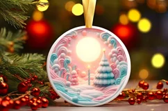 Digital Painting Christmas Candy Scene PNG Product Image 3
