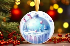 Pastel Watercolor Winter Scene Candies PNG Product Image 2