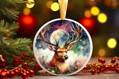 Full Color Christmas Reindeer PNG Product Image 3