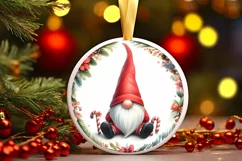 Christmas Gnome Watercolor PNG Product Image 3
