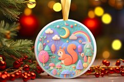Round Christmas Ornament Sublimation|Clipart Product Image 1