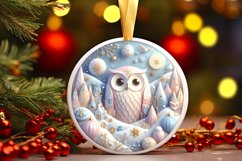 Round Christmas Ornament Sublimation|Clipart Product Image 3
