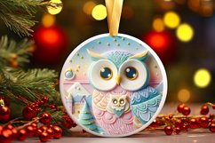 Round Christmas Ornament Sublimation|Clipart Product Image 3