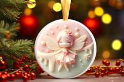 Round Christmass Ornament Sublimation|Clipart Product Image 1