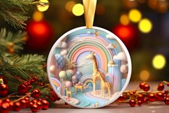 Round Christmas Ornament Sublimation|Clipart Product Image 3