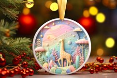 Round Christmas Ornament Sublimation|Clipart Product Image 3