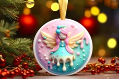 Christmas Fairy Ornament PNG Product Image 3