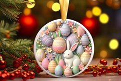 Round Christmas Ornament Sublimation|Clipart Product Image 3
