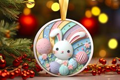 Round Christmas Ornament Sublimation|Clipart Product Image 3