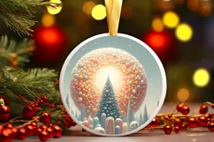 Pastel Christmas Candy Scene Sublimation Clipart PNG Product Image 3