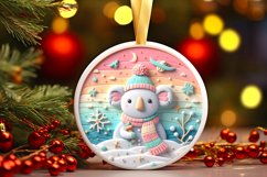 Round Christmas Ornament Sublimation|Clipart Product Image 1