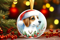 Round Christmass Ornament Sublimation|Clipart Product Image 1