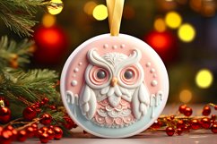 3D Martzipan Round Ornament Sublimation PNG Product Image 3