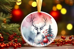 Full Color Christmas Reindeer PNG Product Image 1