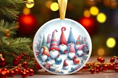 Colorful Pastel Watercolor Christmas Image with Winter Product Image 3