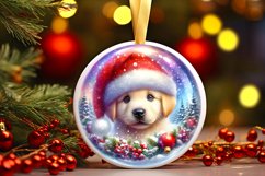 3D Puppy Winter Scene Sublimation Clipart PNG Product Image 3