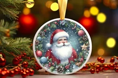 Santa Digital Painting Sublimation PNG Product Image 1
