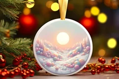 Detailed Pastel Molten Candy Winter Scene PNG Product Image 3