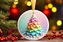 Round Christmass Ornament Sublimation|Clipart Product Image 1
