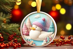 Round Christmas Ornament Sublimation|Clipart Product Image 3