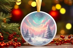 Detailed Pastel Molten Candy Winter Scene PNG Product Image 3